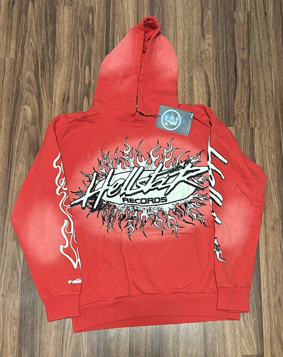 Red hell star hoodie all sizes from small to xl